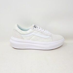 Vans Old Skool Overt CC Stacked Platform Shoe Sneaker Checkerboard White Womens